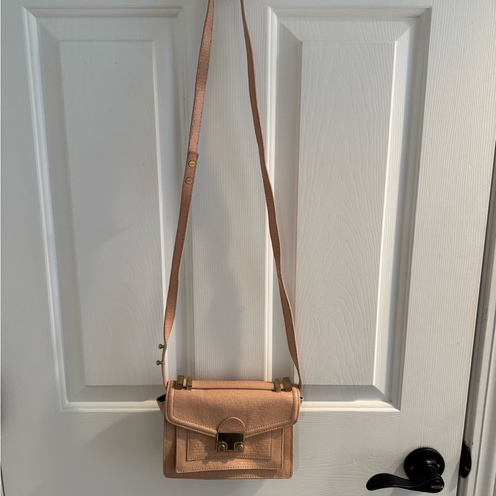 Loeffler Randall Ryder Muave/Tan Crossbody Bag